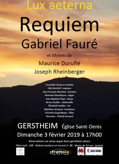 La Frattola en concert à Gerstheim - Requiem de Fauré